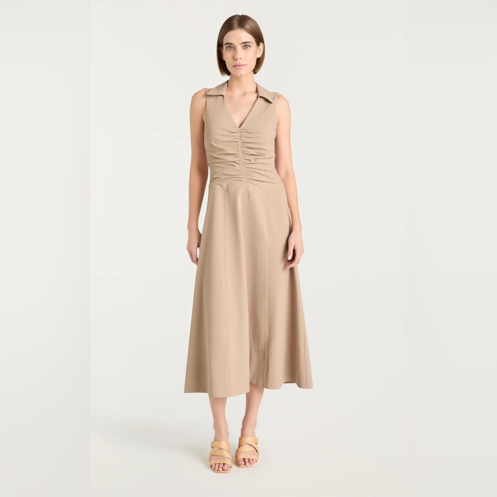 Cinq à Sept Tan Midi Dress